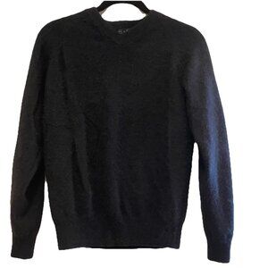 GIASONE Women's Italilan Black 2 Ply 100% Cashmere Sweater Sz S